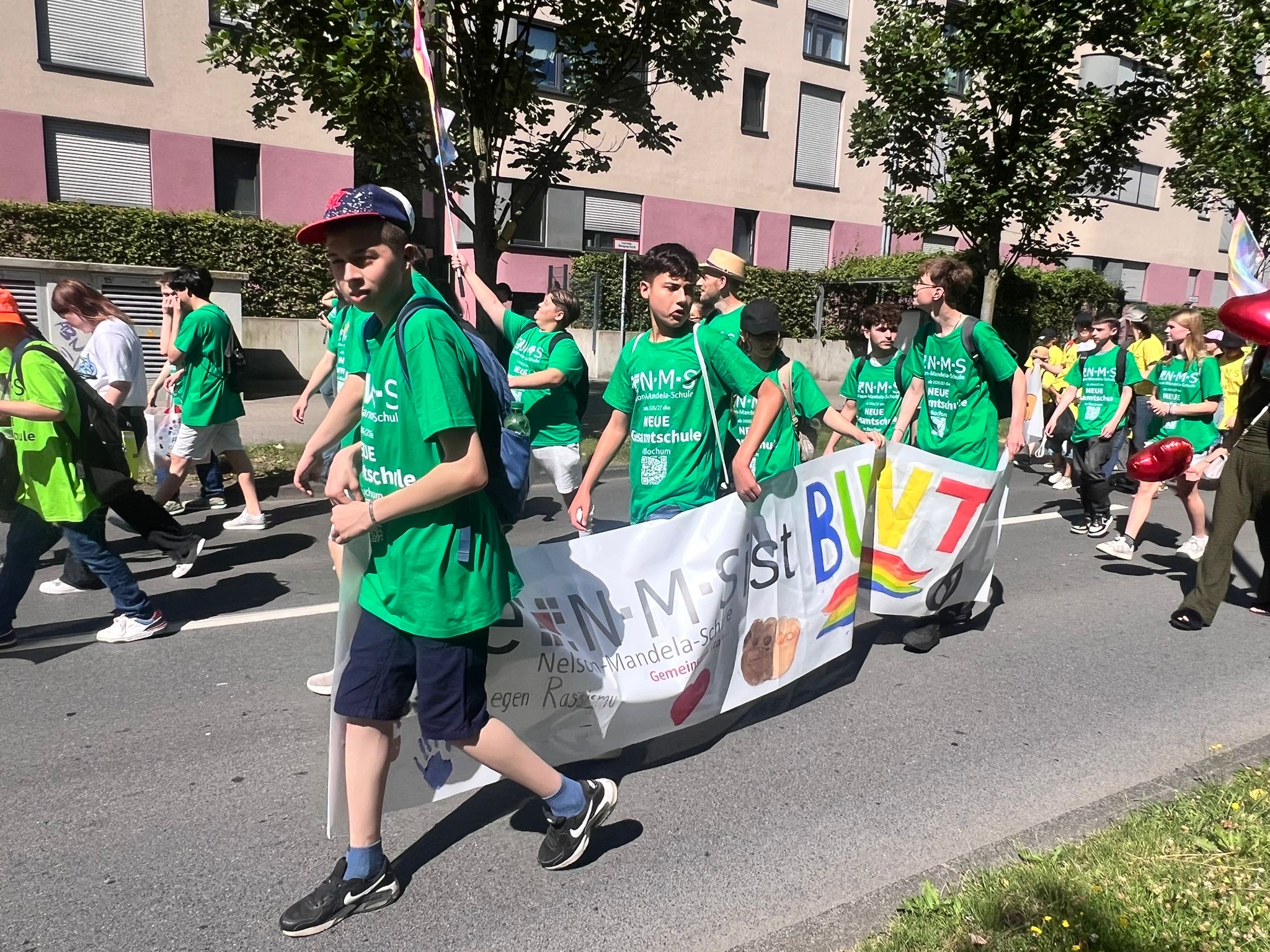 3B Bochum bleibt bunt - Die Kundgebung